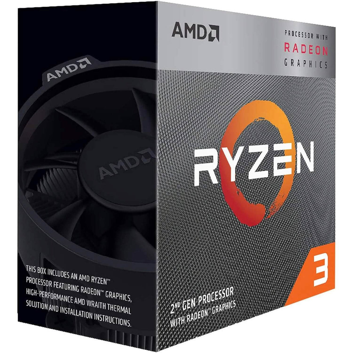 AMD Ryzen 3 3200G 4-Core Unlocked Desktop Processor with Radeon Graphics (Refurbished) - A-1 Thread Vault