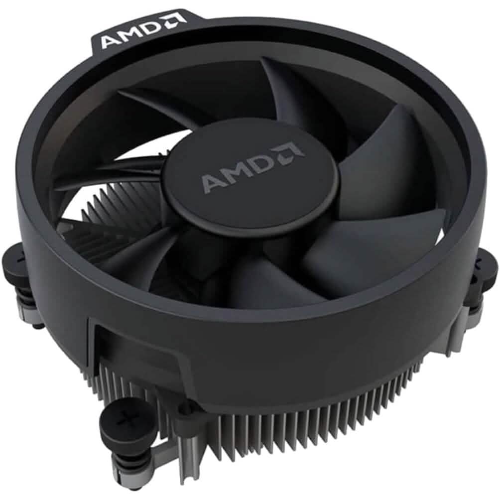 AMD Wraith Stealth Socket AM4 4-Pin Connector CPU Cooler with Aluminum Heatsink & 3.93-Inch Fan (Slim) (Refurbished) - A-1 Thread Vault