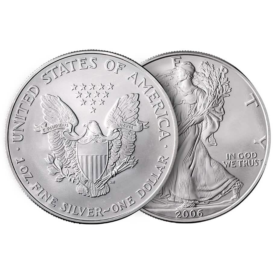 American Silver Eagle 1 oz Random Year - A-1 Thread Vault