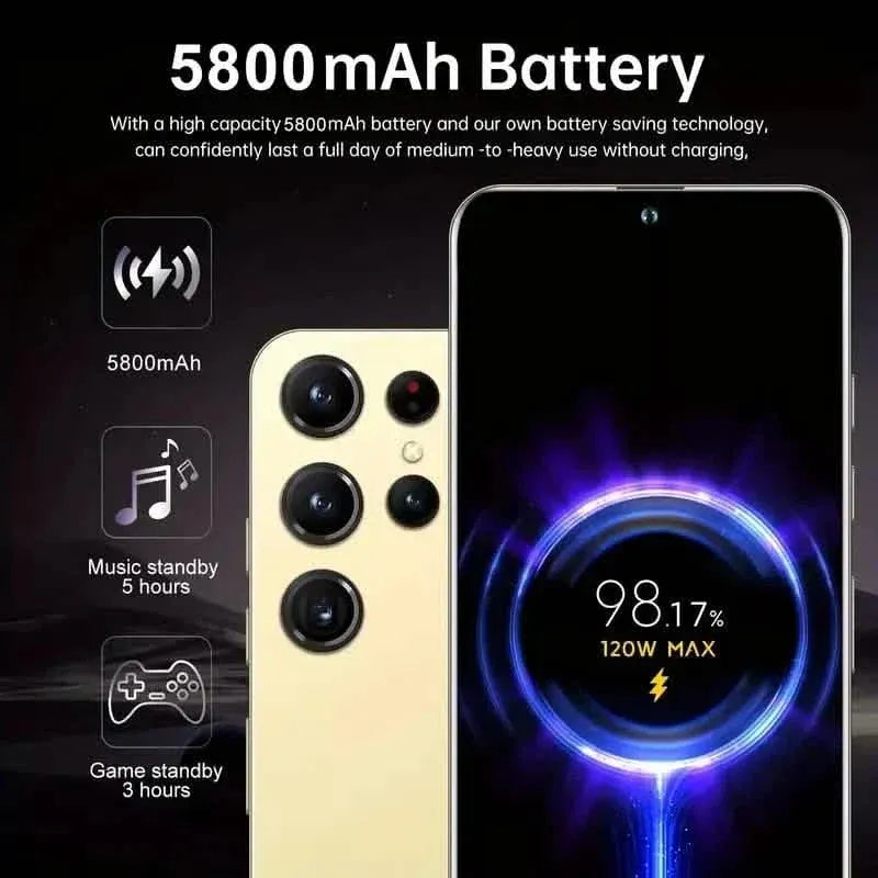 Android 13 5G Smartphone, 6.8-inch, Dual SIM, 4GB + 128GB, 48MP+108MP HD Camera - A-1 Thread Vault