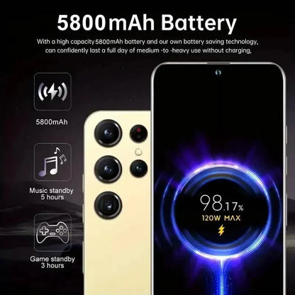 Android 13 5G Smartphone, 6.8-inch, Dual SIM, 4GB + 128GB, 48MP+108MP HD Camera - A-1 Thread Vault