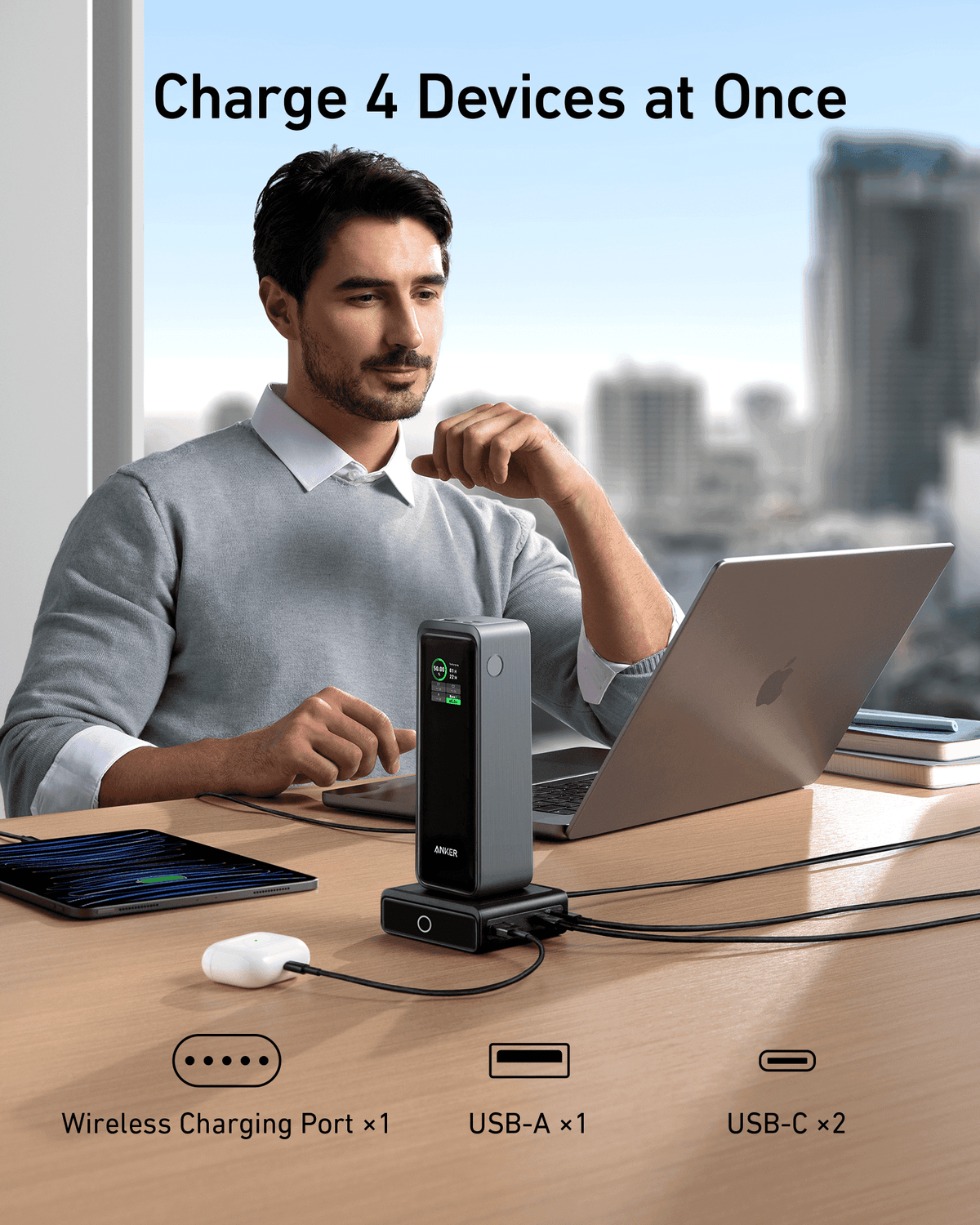 Anker 100W Charging Base for Anker Prime Power Bank - A-1 Thread Vault