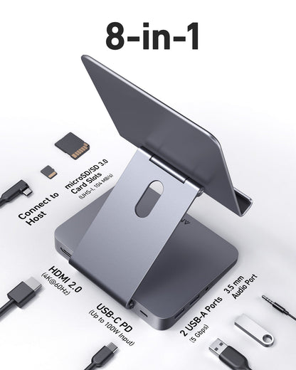 Anker 551 USB-C Hub (8-in-1, Tablet Stand) - A-1 Thread Vault
