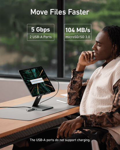 Anker 551 USB-C Hub (8-in-1, Tablet Stand) - A-1 Thread Vault