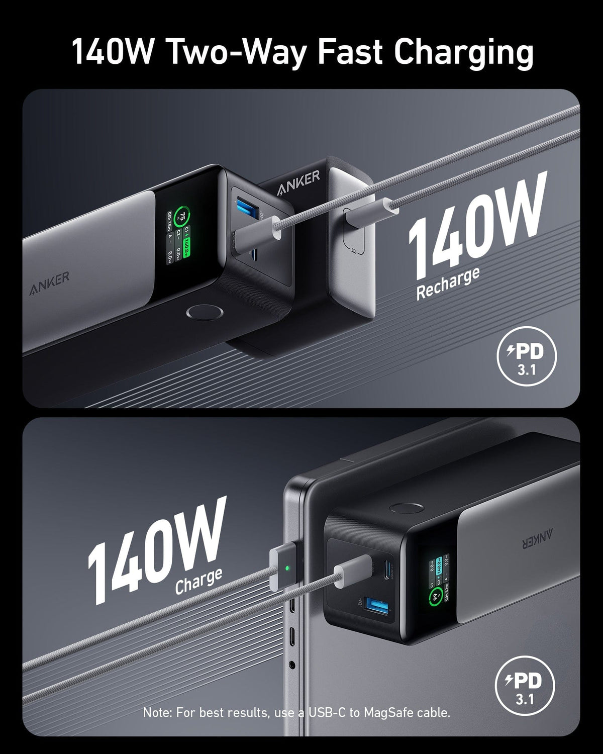 Anker 737 Power Bank (PowerCore 24K) - A-1 Thread Vault