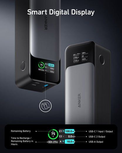 Anker 737 Power Bank (PowerCore 24K) - A-1 Thread Vault