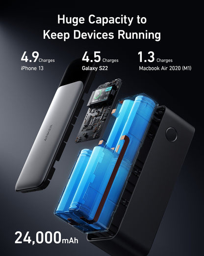 Anker 737 Power Bank (PowerCore 24K) - A-1 Thread Vault