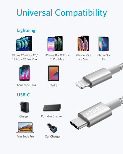 Anker <b>331</b> USB-C to Lightning Cable - A-1 Thread Vault