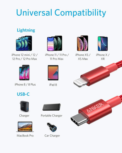 Anker <b>331</b> USB-C to Lightning Cable - A-1 Thread Vault