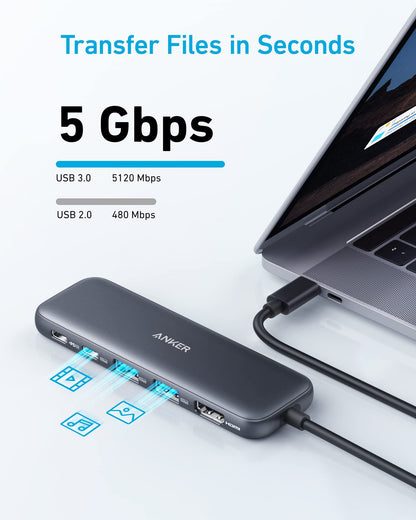Anker <b>332</b> USB-C Hub (5-in-1) - A-1 Thread Vault