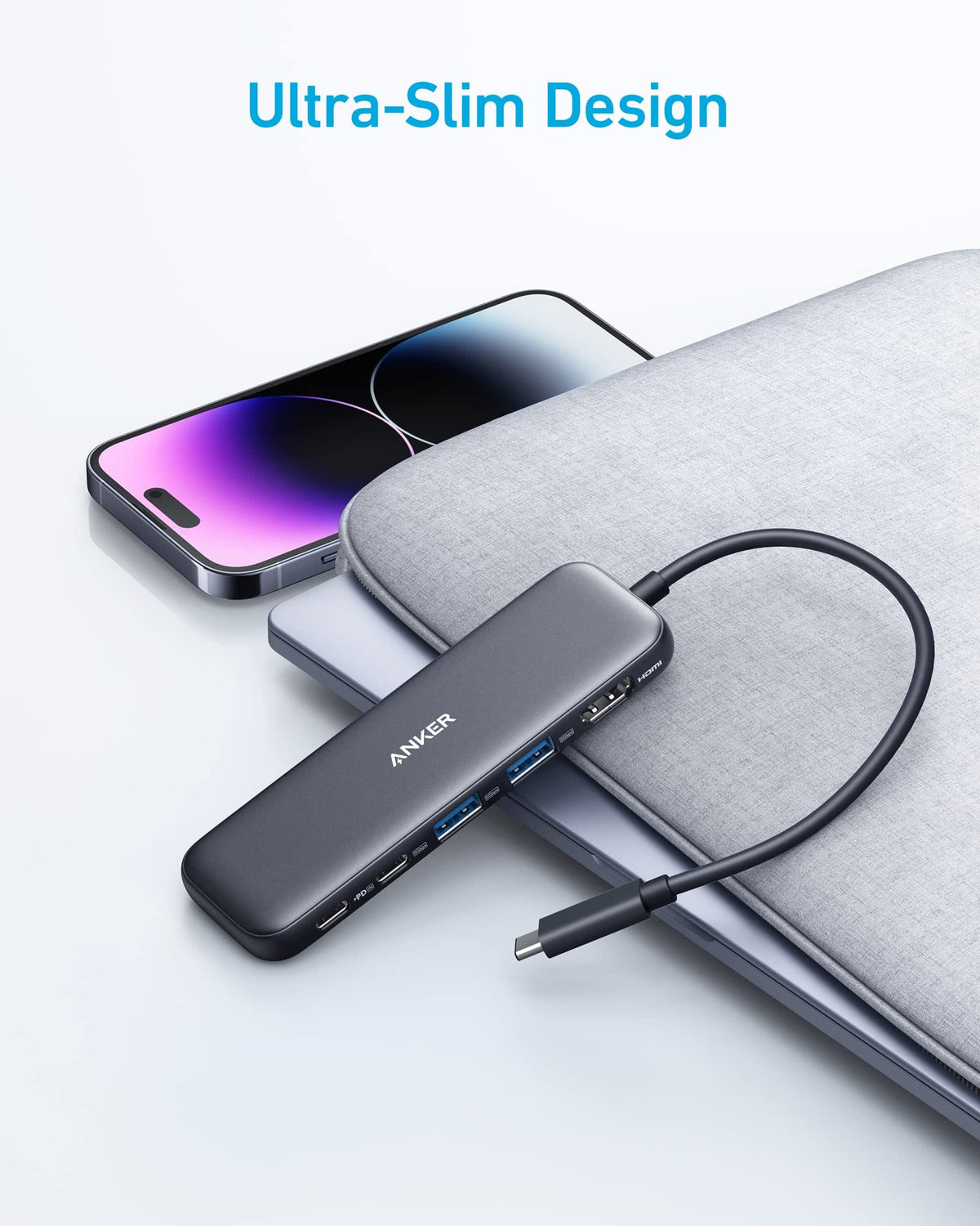 Anker <b>332</b> USB-C Hub (5-in-1) - A-1 Thread Vault