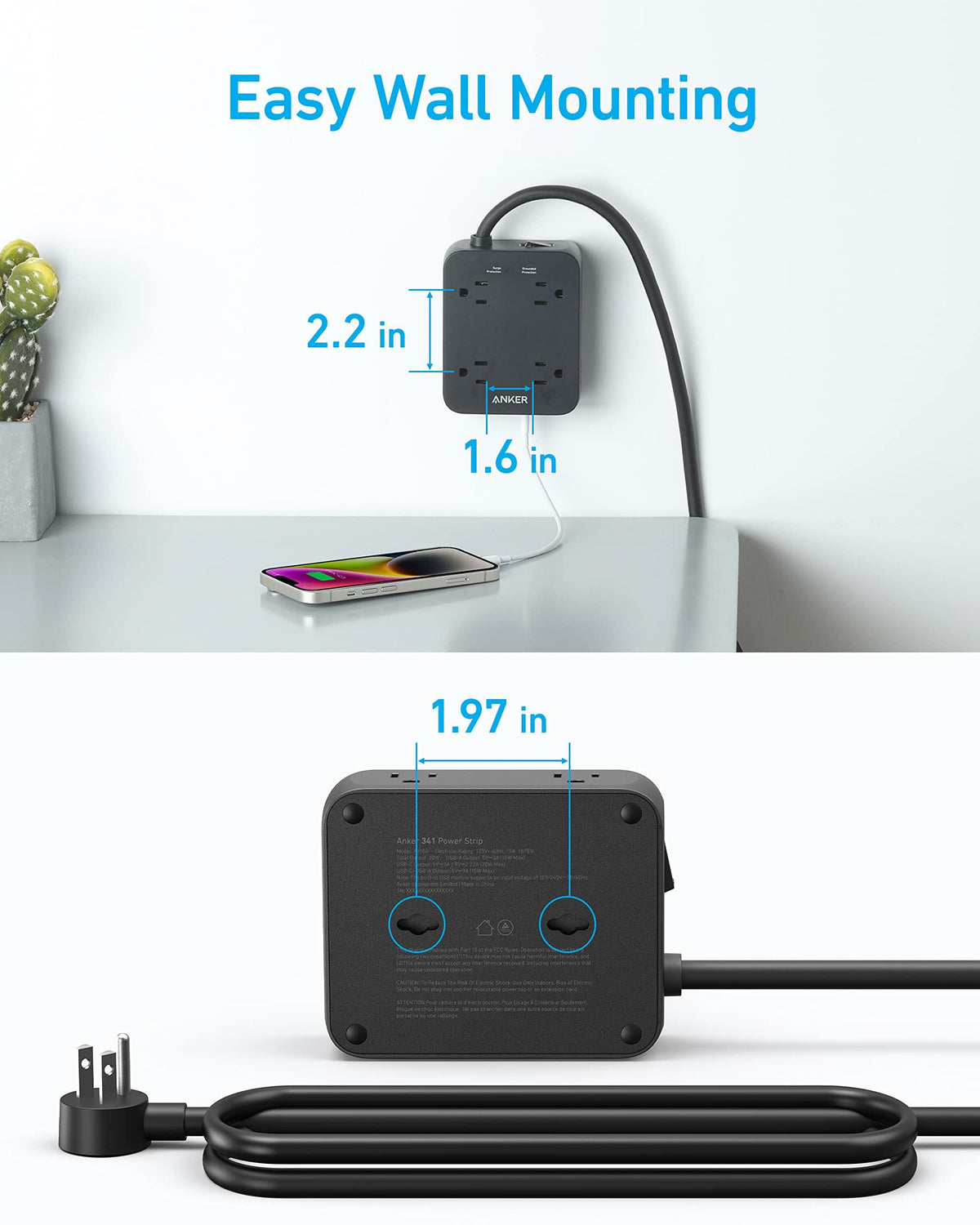 Anker <b>341</b> USB Power Strip - A-1 Thread Vault