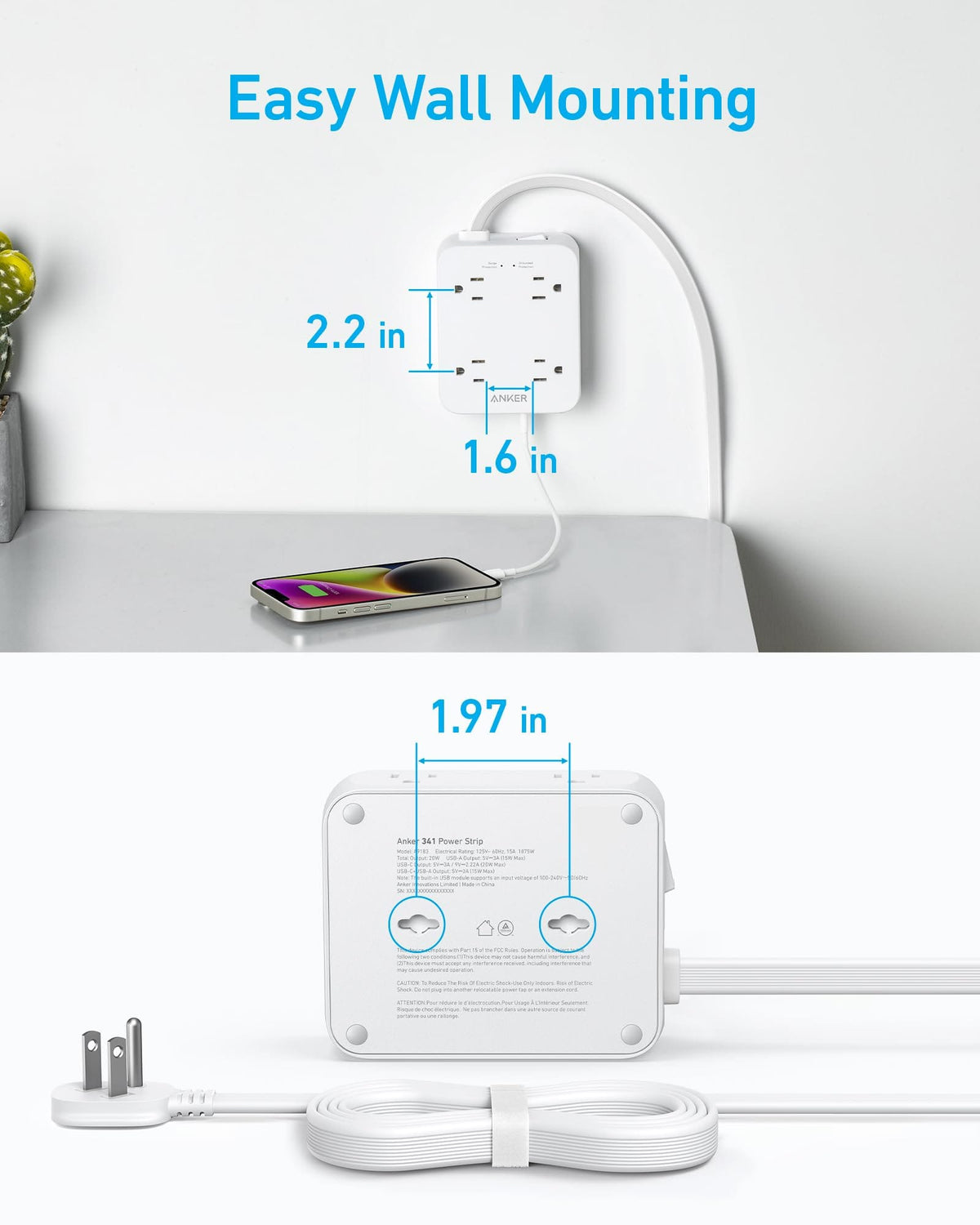 Anker <b>341</b> USB Power Strip - A-1 Thread Vault