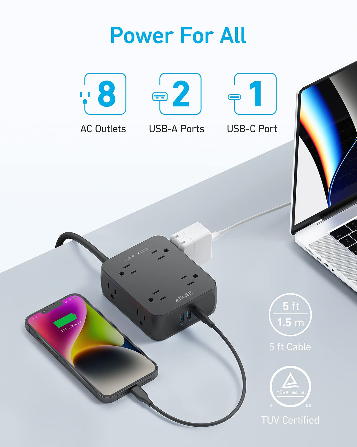 Anker <b>341</b> USB Power Strip - A-1 Thread Vault