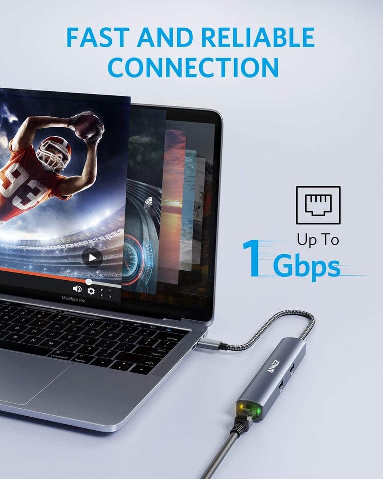 Anker <b>543</b> USB-C Hub (6-in-1, Slim) - A-1 Thread Vault