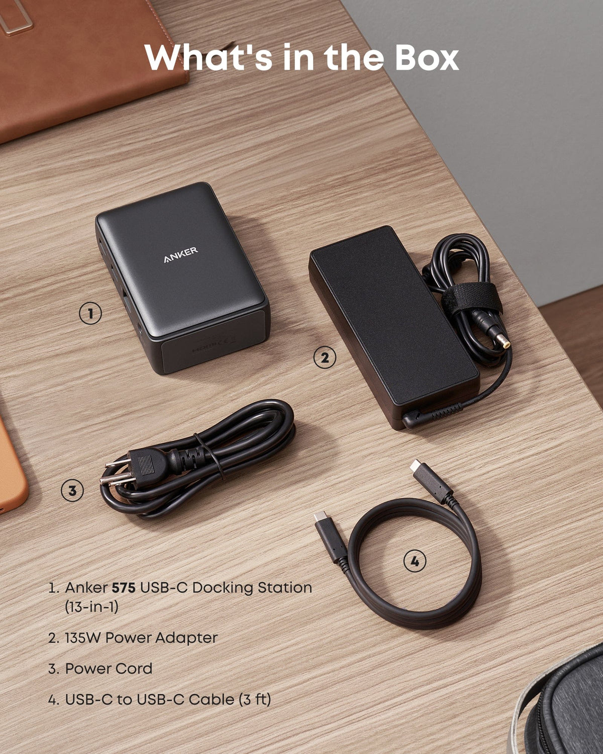 Anker <b>575</b> USB-C Docking Station (13-in-1) - A-1 Thread Vault