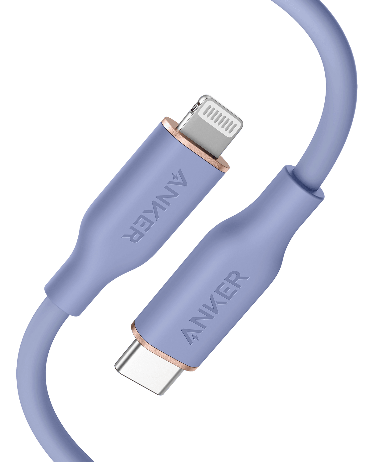 Anker <b>641</b> USB-C to Lightning Cable (Flow, 3 ft Silicone) - A-1 Thread Vault
