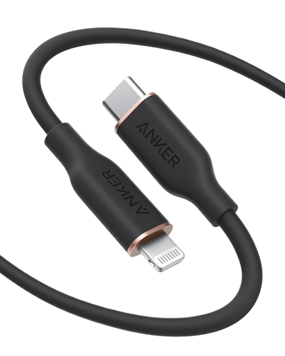 Anker <b>641</b> USB-C to Lightning Cable (Flow, 3 ft Silicone) - A-1 Thread Vault