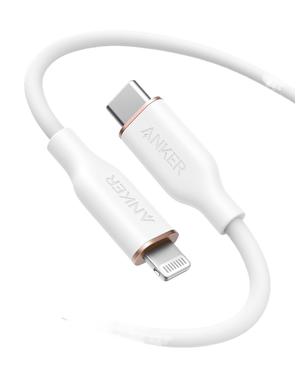 Anker <b>641</b> USB-C to Lightning Cable (Flow, 3 ft Silicone) - A-1 Thread Vault