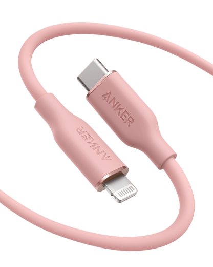 Anker <b>641</b> USB-C to Lightning Cable (Flow, 3 ft Silicone) - A-1 Thread Vault