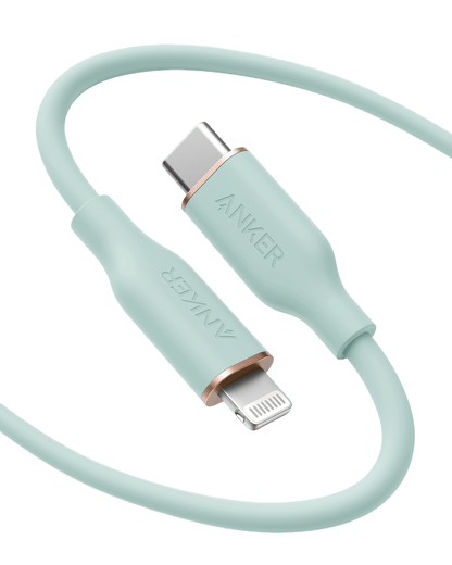 Anker <b>641</b> USB-C to Lightning Cable (Flow, 3 ft Silicone) - A-1 Thread Vault