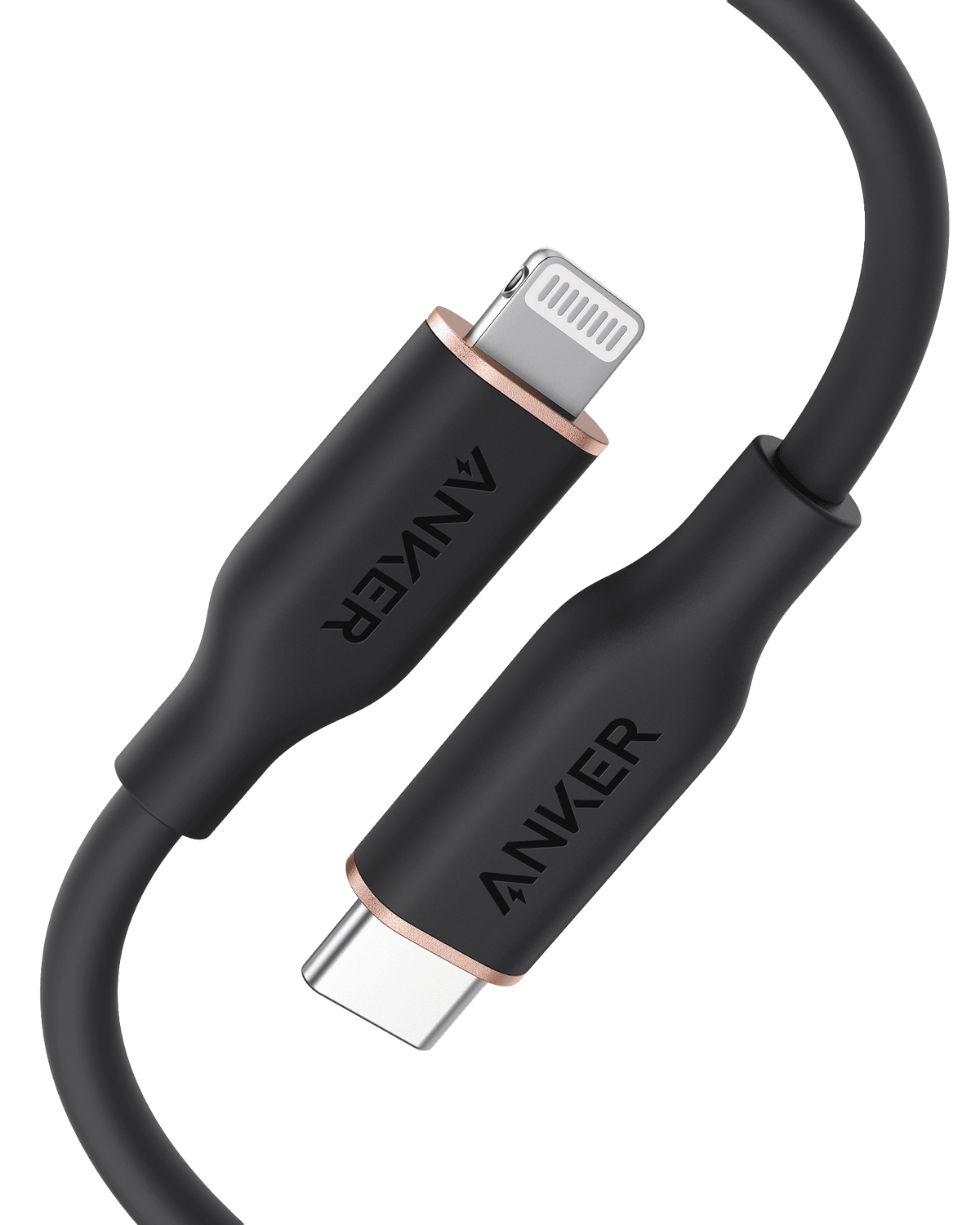 Anker <b>641</b> USB-C to Lightning Cable (Flow, 3 ft Silicone) - A-1 Thread Vault