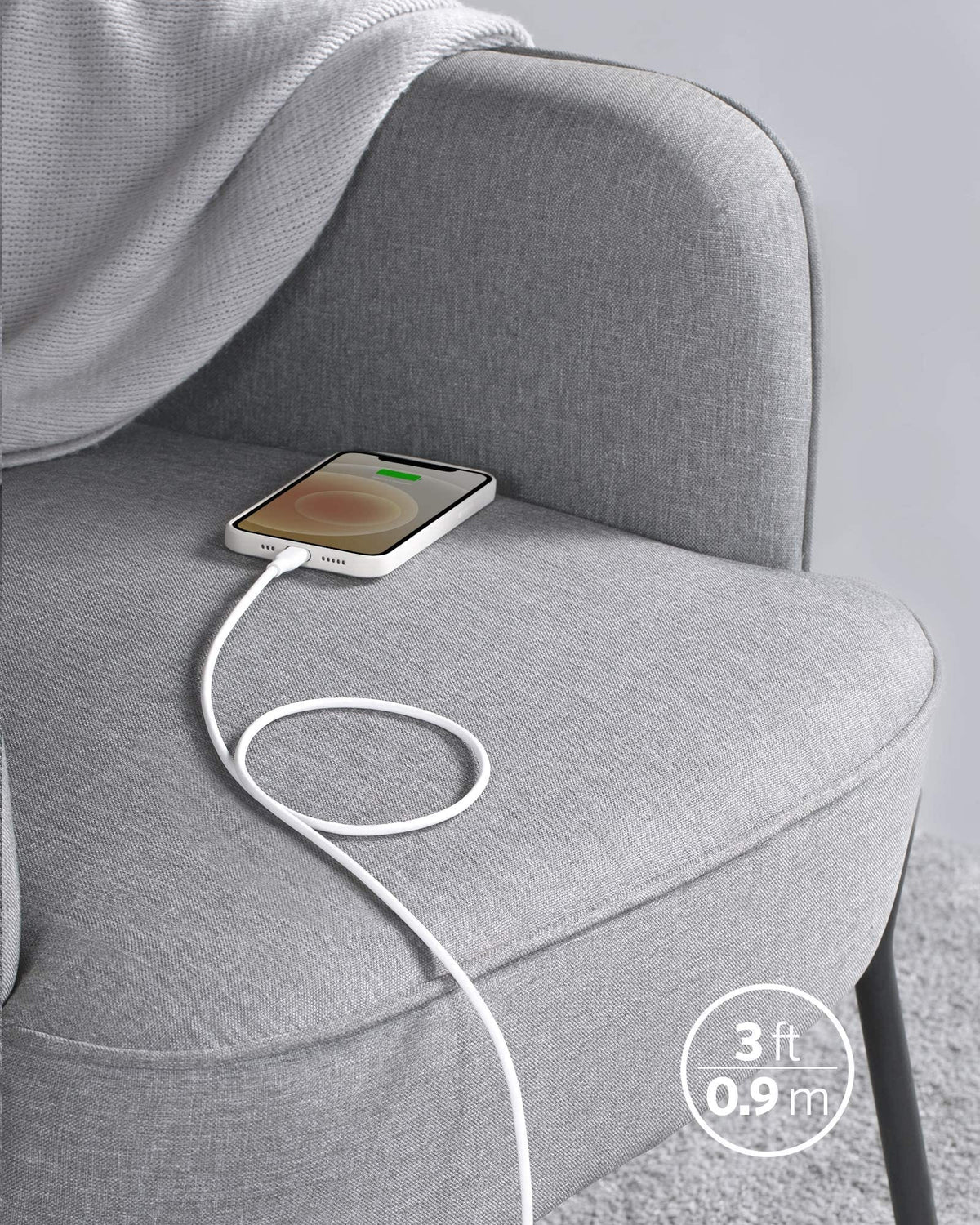 Anker <b>641</b> USB-C to Lightning Cable (Flow, Silicone) - A-1 Thread Vault