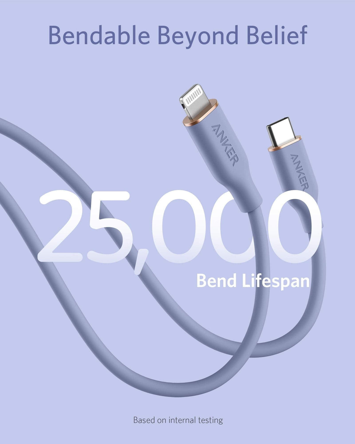 Anker <b>641</b> USB-C to Lightning Cable (Flow, Silicone) - A-1 Thread Vault