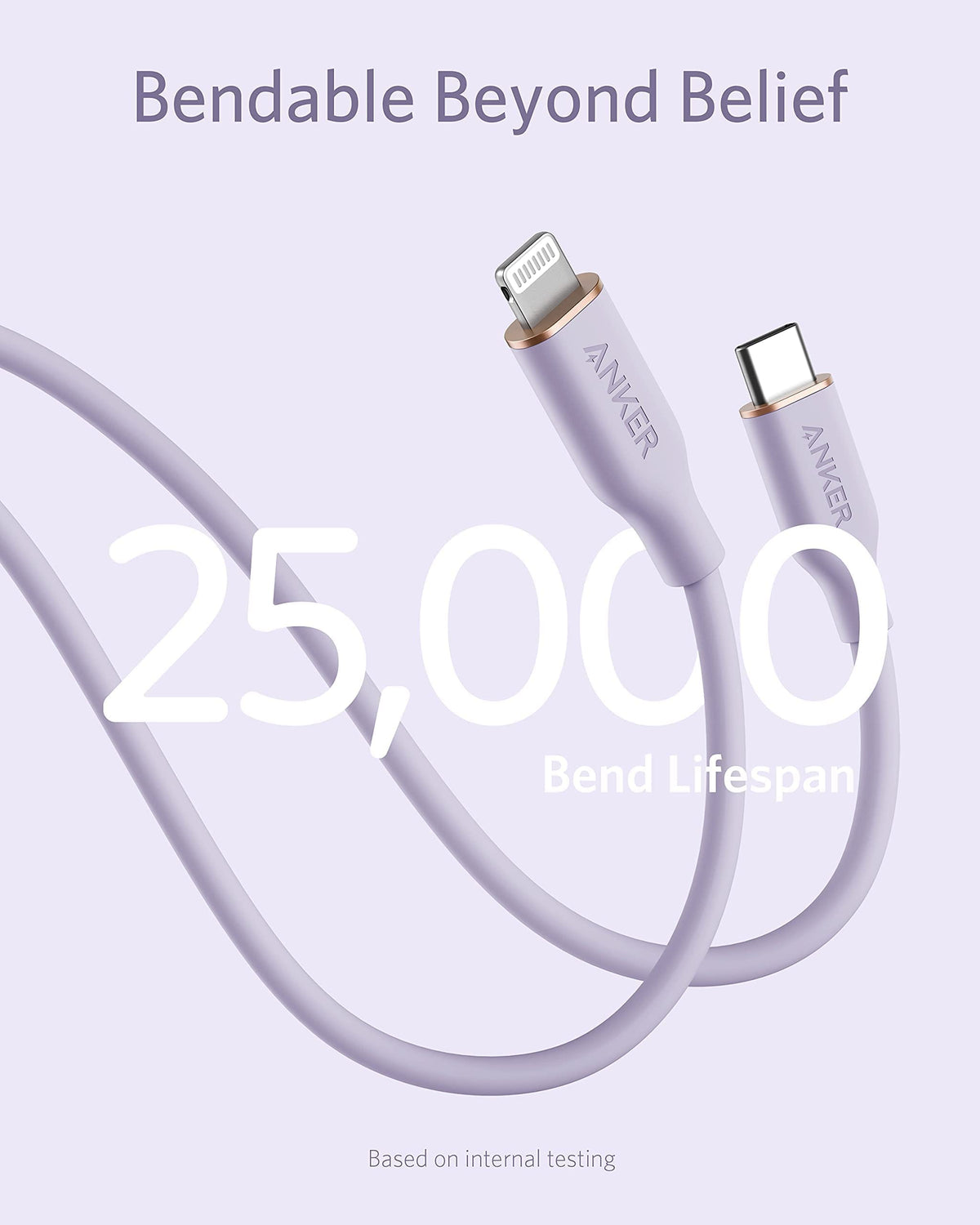Anker <b>641</b> USB-C to Lightning Cable (Flow, Silicone) - A-1 Thread Vault