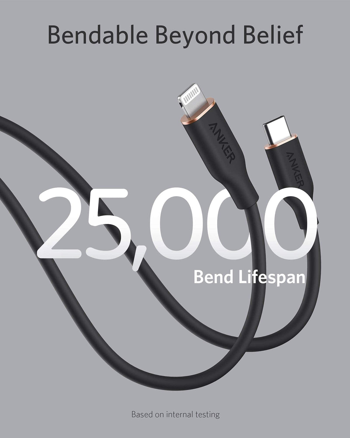 Anker <b>641</b> USB-C to Lightning Cable (Flow, Silicone) - A-1 Thread Vault