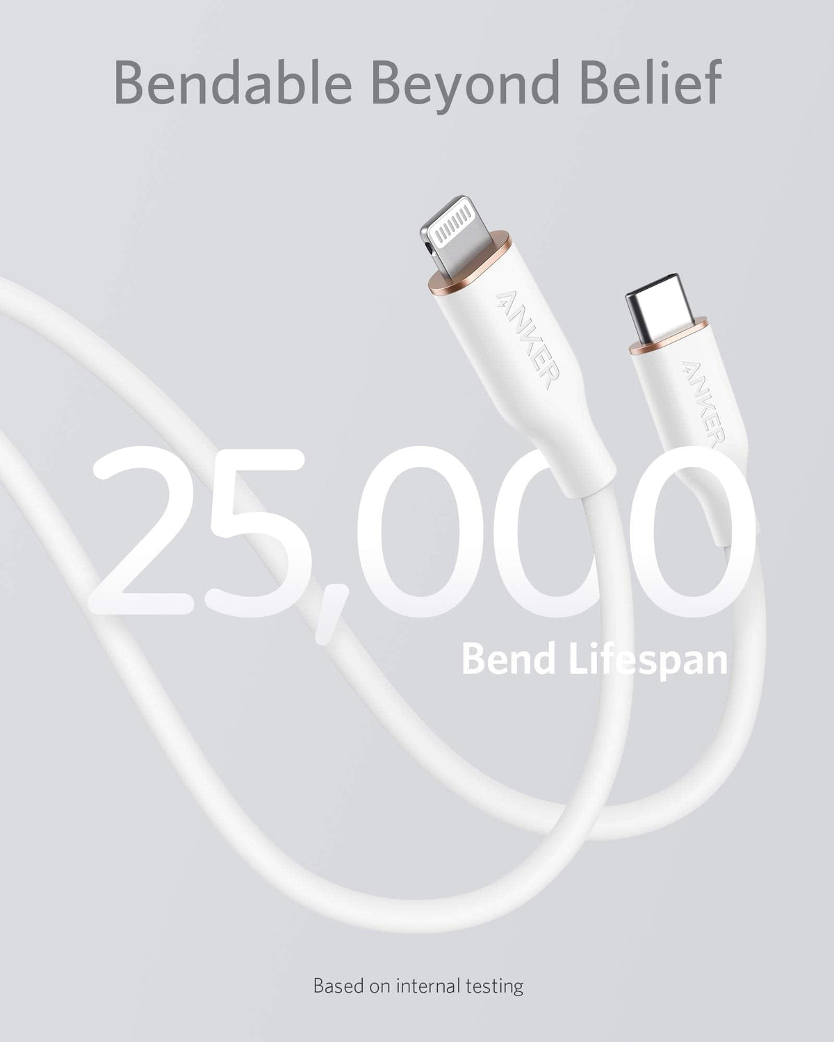 Anker <b>641</b> USB-C to Lightning Cable (Flow, Silicone) - A-1 Thread Vault