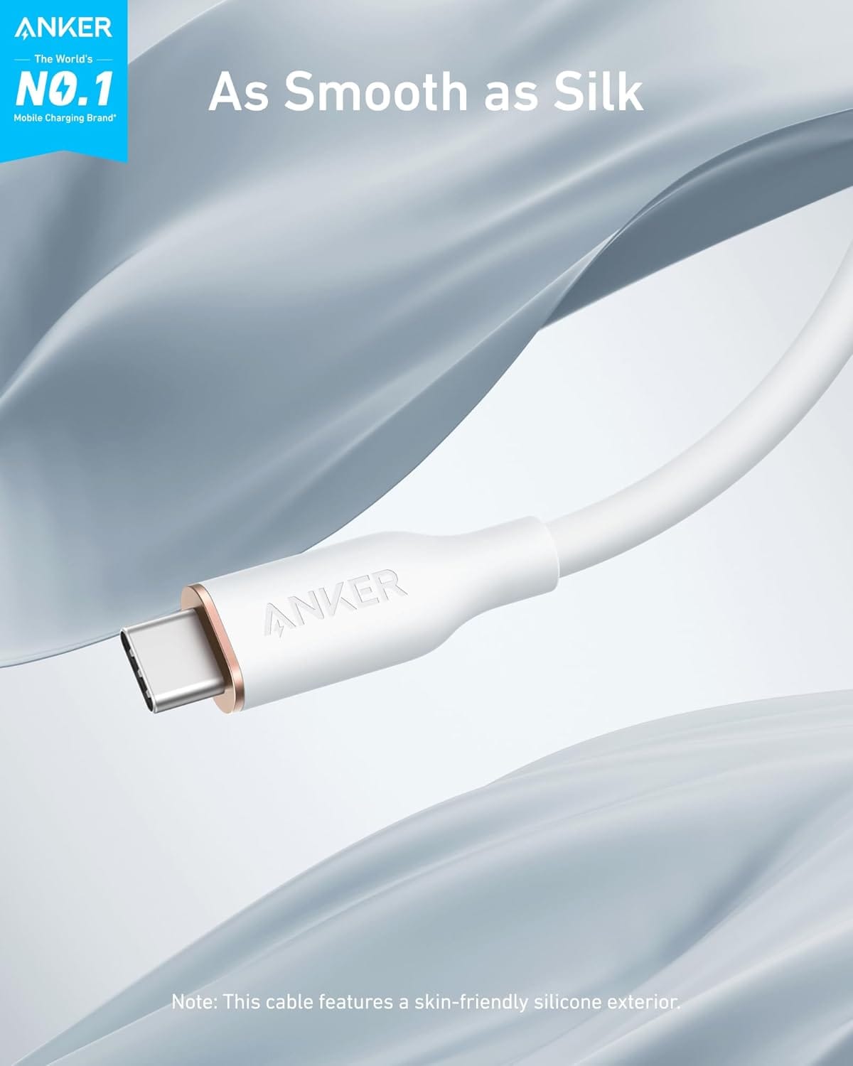 Anker <b>643</b> USB-C to USB-C Cable (Flow, Silicone) - A-1 Thread Vault