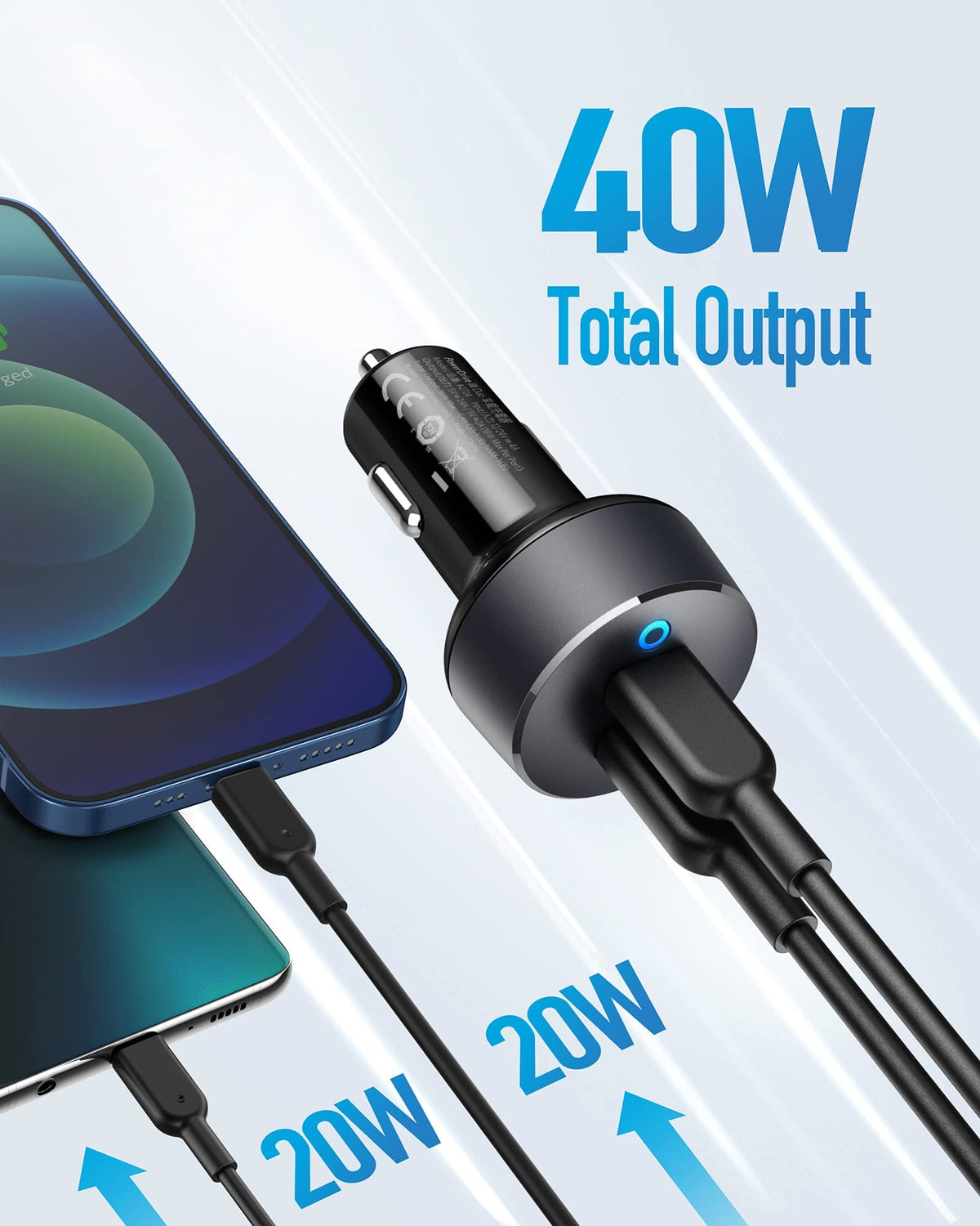Anker <b>PowerDrive III</b> Duo USB-C Car Charger - A-1 Thread Vault