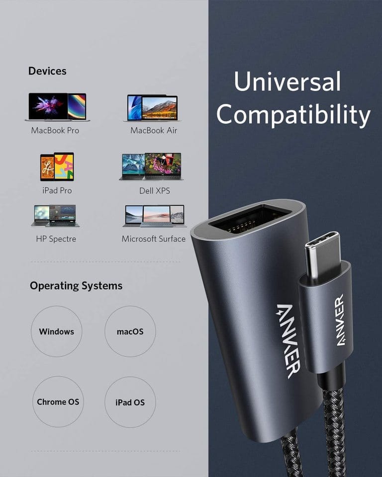 Anker <b>PowerExpand</b> USB-C to Gigabit Ethernet Adapter - A-1 Thread Vault