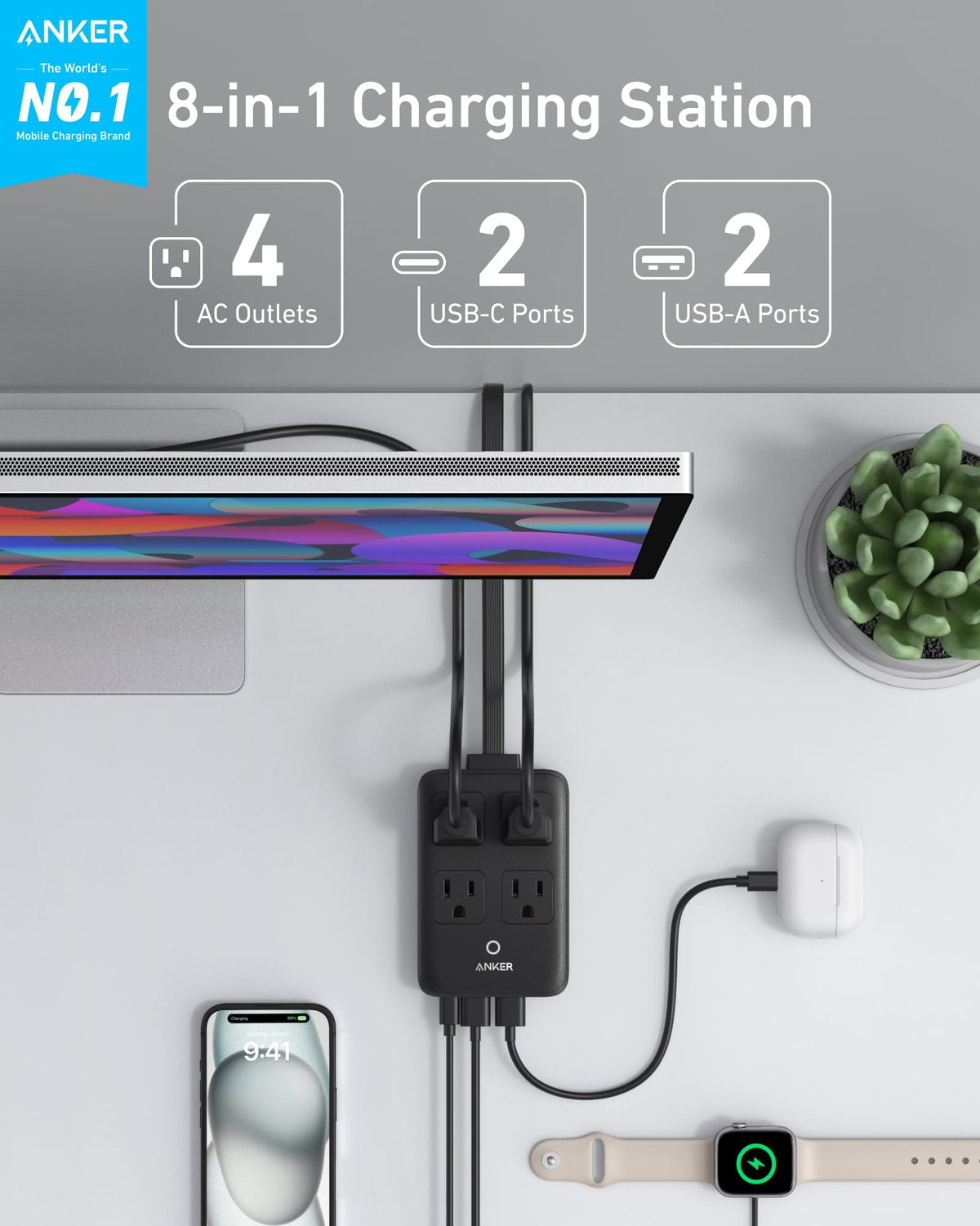 Anker Charging Station (8-in-1, 20W) - A-1 Thread Vault
