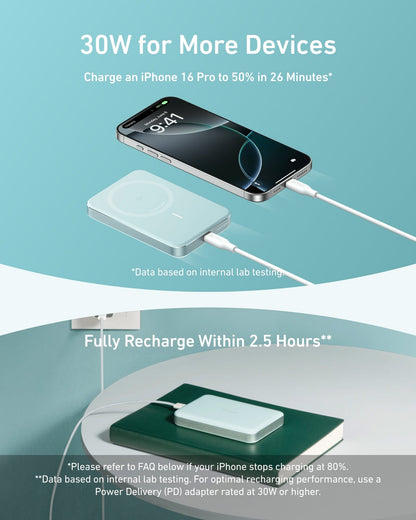 Anker MagGo Power Bank (10K, Slim) - A-1 Thread Vault