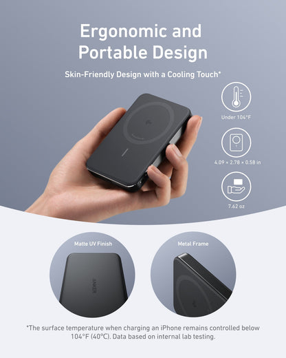 Anker MagGo Power Bank (10K, Slim) - A-1 Thread Vault