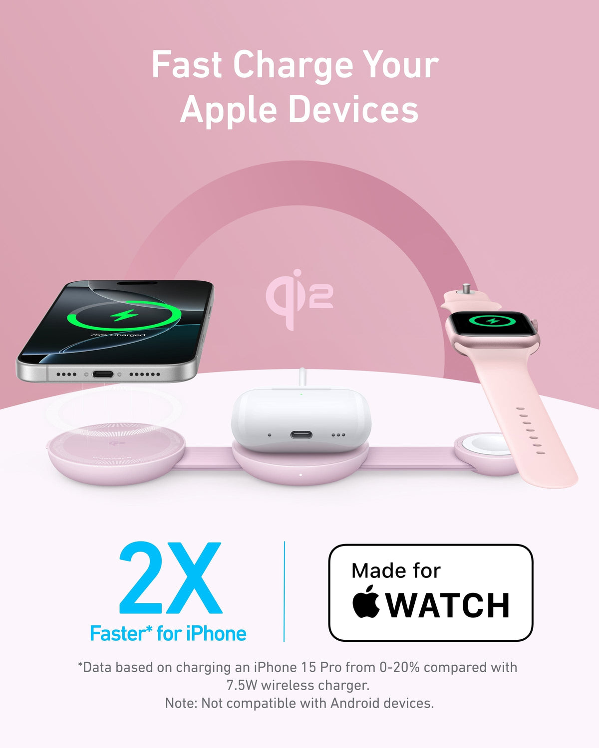 Anker MagGo Wireless Charging Station (3-in-1, Foldable Pad) - A-1 Thread Vault