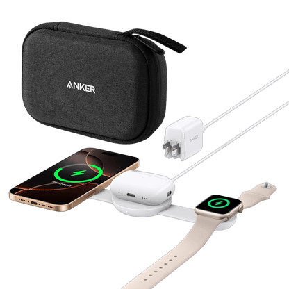 Anker MagGo Wireless Charging Station (3-in-1, Foldable Pad) - A-1 Thread Vault