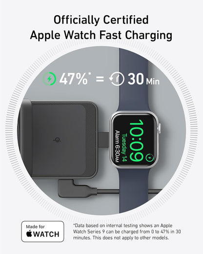 Anker MagGo Wireless Charging Station (Foldable 3-in-1) - A-1 Thread Vault