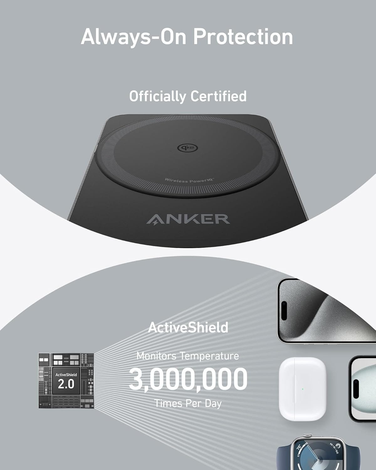 Anker MagGo Wireless Charging Station (Foldable 3-in-1) - A-1 Thread Vault