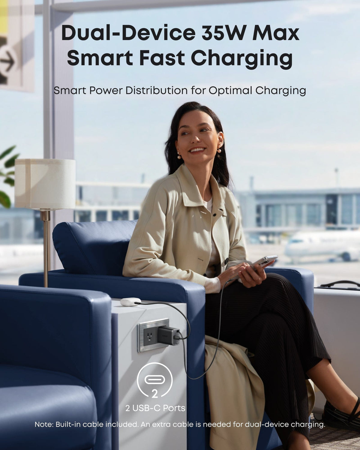 Anker Nano Charger (35W, Built-In Retractable USB-C Cable) - A-1 Thread Vault