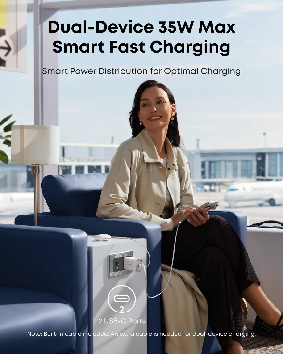 Anker Nano Charger (35W, Built-In Retractable USB-C Cable) - A-1 Thread Vault