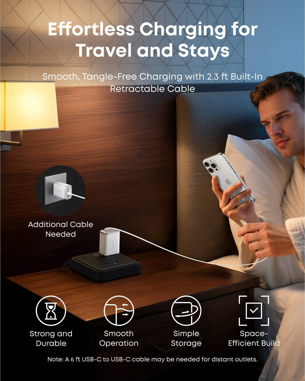 Anker Nano Charger (35W, Built-In Retractable USB-C Cable) - A-1 Thread Vault