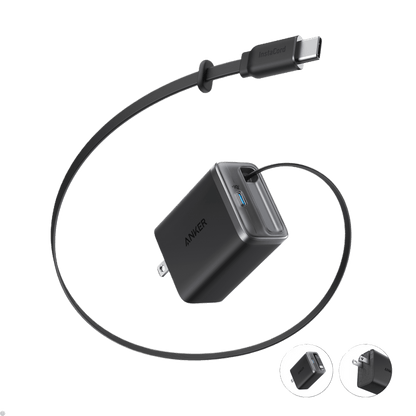 Anker Nano Charger (35W, Built-In Retractable USB-C Cable) - A-1 Thread Vault