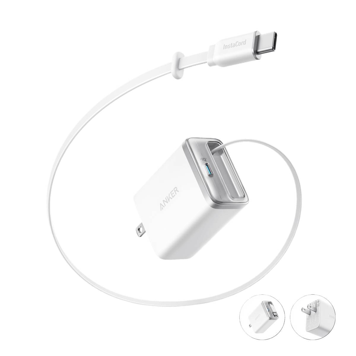 Anker Nano Charger (35W, Built-In Retractable USB-C Cable) - A-1 Thread Vault