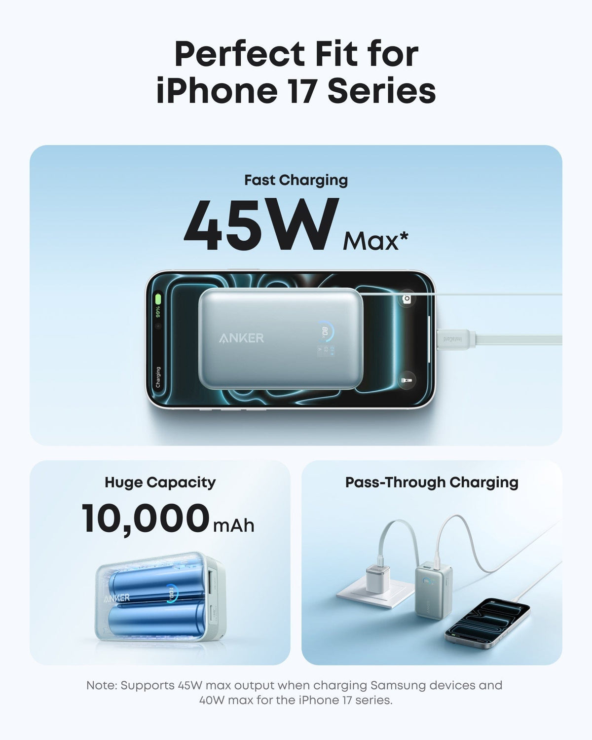 Anker Nano Power Bank (10K, 45W, Built-In Retractable USB-C Cable) - A-1 Thread Vault