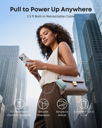 Anker Nano Power Bank (10K, 45W, Built-In Retractable USB-C Cable) - A-1 Thread Vault