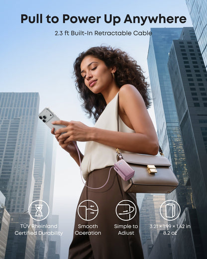 Anker Nano Power Bank (10K, 45W, Built-In Retractable USB-C Cable) - A-1 Thread Vault
