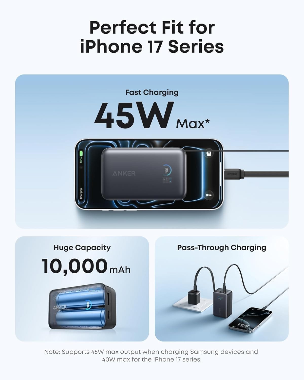 Anker Nano Power Bank (10K, 45W, Built-In Retractable USB-C Cable) - A-1 Thread Vault